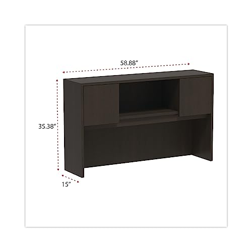 Alera Valencia Series Hutch with Doors - Espresso