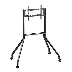 None Floor TV Stand TV Rack Mobile Floor Stand Advertising Screen Conference Cart Black 42-65''
