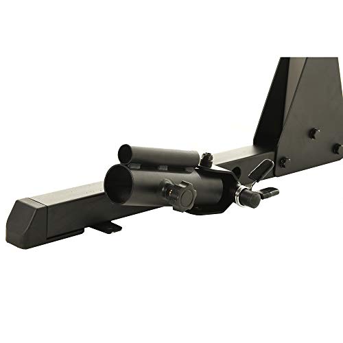 Fitness Reality Multi-function, Adjustable Power Rack Squat Stand with J-Hooks, landmine, and weight storage attachment (2809)
