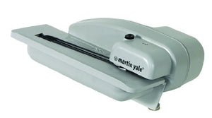 Martin Yale 1628 Desktop Letter Opener with Concealed Blade, Gray, 8"x10-1/2"x4-3/4" Dimensions; Electric Operating Mode; 3000 Envelopes Per Hour; 1" Stack Capacity