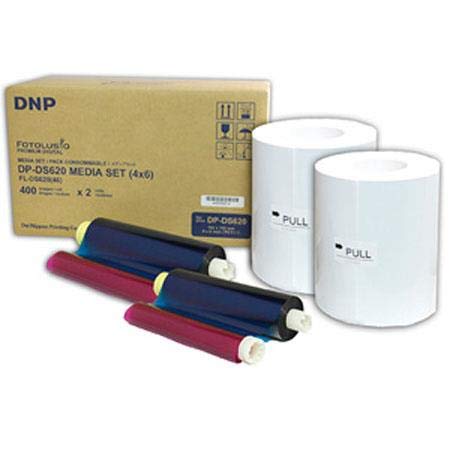 DNP DS620A Dye Sub Professional Photo Printer, - Bundle With DNP 4x6" Dye Sub Media, WPS Pro Wireless Printer Server, Padded Printer Carrying Case