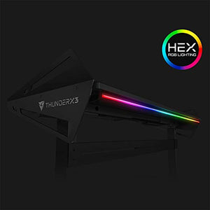 ThunderX3 AD7 HEX Gaming Desk - TiMOTION Dual Motor, Adjustable Height, 16.8 Million Colors RGB Lighting