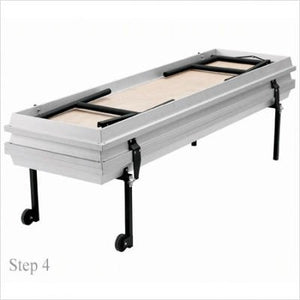 Transport 3 Level Tapered Choral Riser in Gray