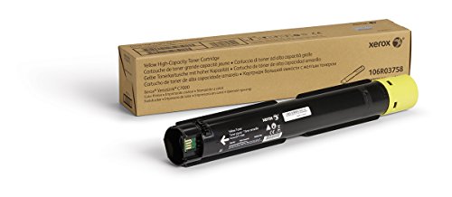 Genuine Xerox Yellow High Capacity Toner Cartridge (106R03758) - 10,100 Pages for use in VersaLink C7000