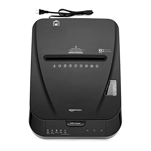 Amazon Basics Autofeed Micro Cut Paper Shredder, Black