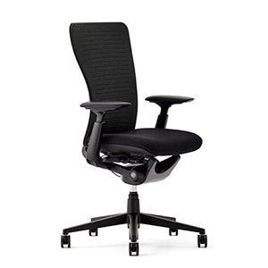 Haworth Zody Dual Posture Digital Knit Office Chair - Stylish Ergonomic Desk Chair with Forward Tilt Option (Onyx)