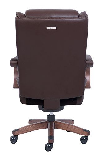LaZBoy  Big & Tall Executive Chair with Coffee Bonded Leather, Coffee Brown