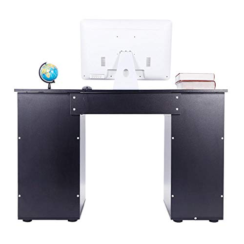 Computer Workstation Desk with Storage, Office Desk with Drawers Computer Desk with Keyboard Tray, Home Office Desk 45" L x 22" W x 30" H (Black)