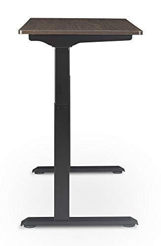Serta Creativity Electric Height Adjustable Desk, 47" Inch Wood Desktop Sit Stand Table for Office, Work from Home Furniture, Easy to Assemble, Dark Brown