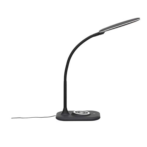 Essentials by OFM ESS-9004-8PK-BLK Ofm Essentials LED Desk Lamp with Integrated Wireless Charging Station (Pack of 8), Black
