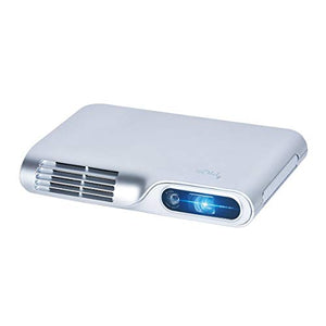 PIQS TT Virtual Touch Portable Projector, DLP Home Theater Mini Projector Support 1080P, WiFi, Bluetooth,with Autofocus/Keystone, 3-Hour Battery, for Business PPT, Home Cinema & Backyard Projection