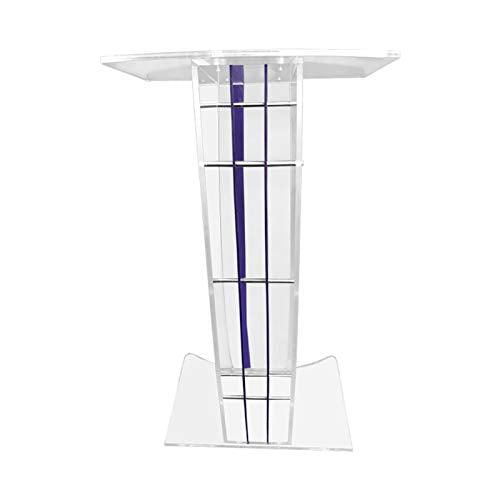 ZEELYDE Lectern Podium Stand - Clear Acrylic for Churches, Schools, Conferences