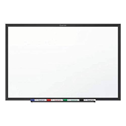Quartet S537B Classic Melamine Dry Erase Board, 72 x 48, White Surface, Black Frame (QRTS537B)