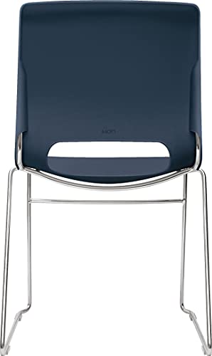 HON Motivate Seating High-Density Stacking Chair, Regatta/Chrome, 4/Carton
