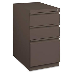 Hirsh Industries 20" Deep Box/Box/File Mobile Pedestal, Medium Tone