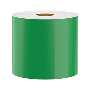 Premium Vinyl Label Tape for DuraLabel, LabelTac, VnM SignMaker, SafetyPro and Others, Green, 4" x 150'