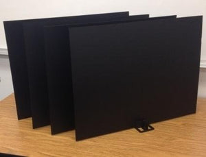 Test Dividers RSB-B Set (Regular Size Boards - Black) 24 Boards and 24 Stands 24" x 18"