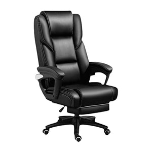 HUIQC Ergonomic Managerial Executive Office Chair with Telescopic Footrest and Latex Backrest
