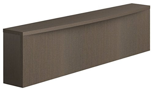 OfisLite 2066 Reception Center Desk Complete Group Including Mobile Filing Cart, Espresso, 5 Piece