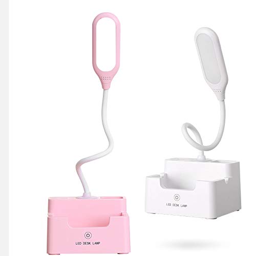 Rechargeable Desk Lamp Multi-Function LED Touch Control Portable Table Lamp - Eye-Caring Dimmable Desk Light for Dorm (OneColor)