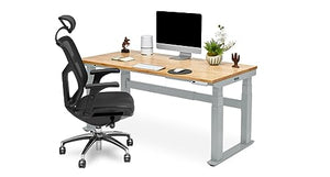 UPLIFTDESK 4-Leg V2-Commercial Height Adjustable Standing Desk Frame (Industrial Style) - No Desktop, Advanced Memory Keypad, Free Wire Tray