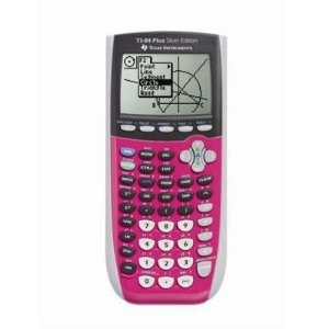 Texas Instruments TI-84 Plus C Silver Edition Graphing Calculator, Full Color Display, Includes Dummies Manual, Dark Pink