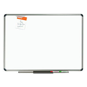 Quartet P567T Quartet Euro Frame Dry-Erase Board, Porcelain/Steel, 72x48, WE/Aluminum Frame