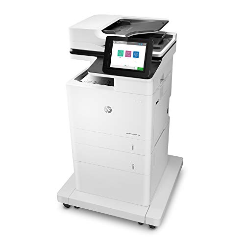 HP LaserJet Enterprise MFP M635fht Monochrome Multifunction Printer with Extra Paper Tray and Wheeled Stand (7PS98A)