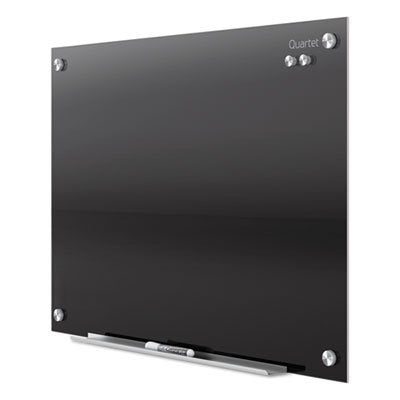 Infinity Magnetic Glass Marker Board, 72 x 48, Black, Sold as 1 Each