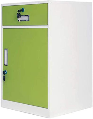 SHABOZ Floor-Standing File Cabinet, 2 Drawer Metal Storage Box, Lockable Waterproof Data Cabinet