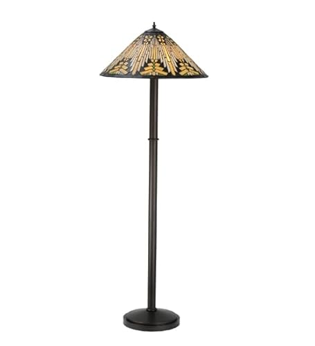 Meyda Tiffany Nuevo Three Light Floor Lamp Base in Bronze/Dark