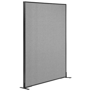 Global Industrial Freestanding Office Partition Panel, Gray 48-1/4"W x 72"H