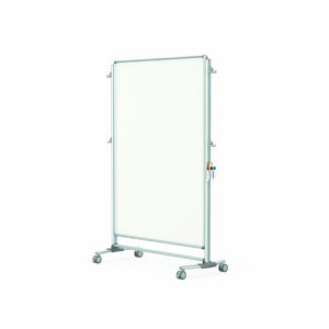 Ghent 76-1/8" x 52-3/8" Nexus Partition, Double-Sided Mobile Porcelain Magnetic Whiteboard (NEX224MMP)
