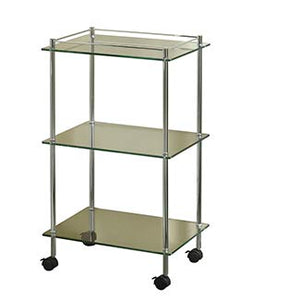 Valsan 57405PV Essentials Polished Brass Three Tier CART with Wheels (32" x 18" x 11")