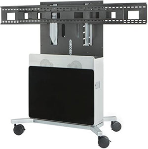 Avteq ELT-2100L Large Format Display Cart, 400 lbs. Load Capacity, Supports Dual Displays Up to 75
