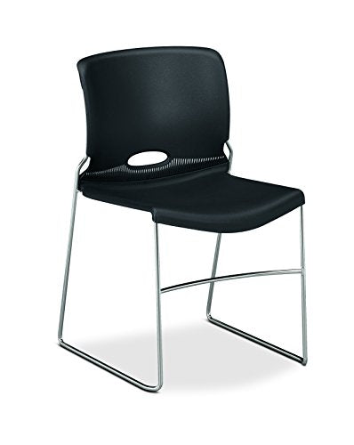HON Olson High-Density Stacking Chair, Onyx Shell by HON