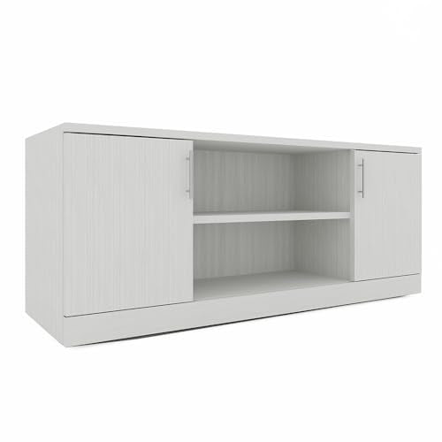 SKUTCHI DESIGNS INC. Sol Series Storage Credenza | 70" W x 24" D | White Cypress