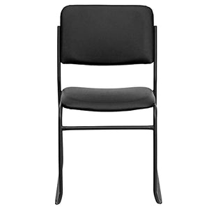 LIVING TRENDS Marvelius Black Vinyl Stacking Chair (20 Pack, 1000 lb. Capacity)