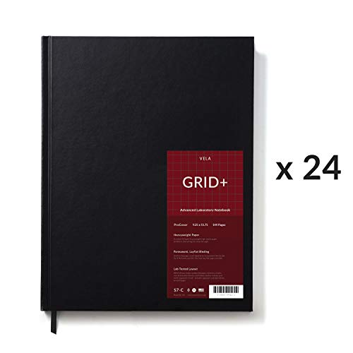 Vela Sciences Advanced ProCover, 9.25 x 11.75 inches, 144 Pages (24-Pack, Grid+)
