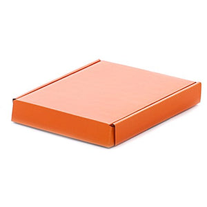 Corrugated Tuck Top Box - Orange - 12" x 9" x 4" - Case of 50