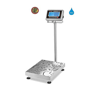 VisionTechShop Stainless Steel Bench Scale, 200lb Capacity, NTEP Legal for Trade
