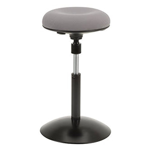 Norwood Commercial Furniture NOR-NIL1716F-GR-SO Active Stool W/Adjustable Height Pivot Round Seat, Grey