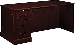 HON 94284LNN 94000 Series Mahogany Desk - 66w x 30d x 29-1/2h