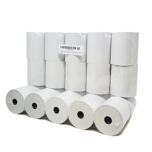 BuyRegisterRolls (500 Rolls - 10 Cases) 3 1/8 x 230 (50 GSM Paper Thickness) BPA Free Premium A Grade POS Thermal Receipt Printer Paper