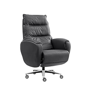 CBLdF Luxury Boss Chair with Electric Footrest, Ergonomic Office Executive Seat (Black PU)