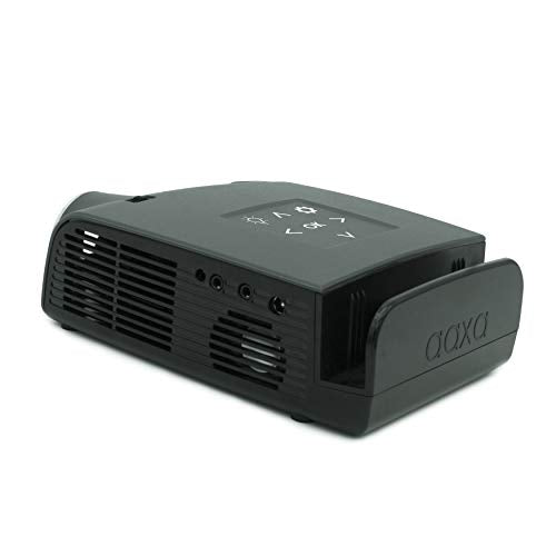 AAXA S1 Mini Nintendo Switch Dock Projector, 3 Hour Battery, USB-C Video Input, 720p HD Native Resolution, 400 Lumens, Gaming, DLP