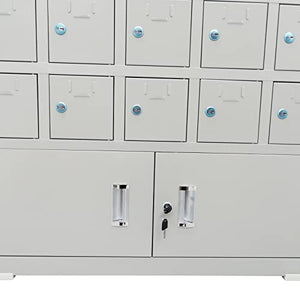 TECHTONGDA 40 Slots Cell Phone Storage Locker Cabinet with Door Locks and Keys