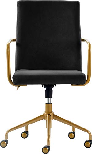 Elle Decor CHR10058A Giselle Home Office Chair, Black