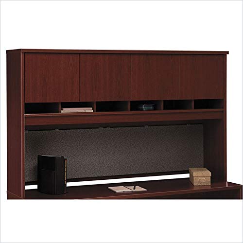 Bush Furniture Somerset 4 Piece 71" L-Shape Office Set in Maple Cross