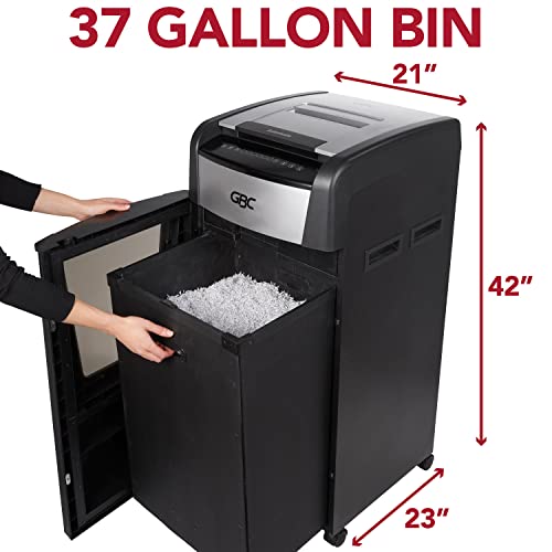 GBC AutoFeed+ Paper Shredder, 750 Sheet Capacity, Micro-Cut, Large Office Shredder, 750M (WSM1757613)